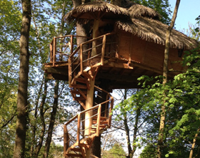 Tree House na ocelových lanech